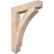 Ekena Millwork Thorton Arts & Crafts Smooth Bracket, Douglas Fir, 5 1/2"W x 32"D x 40"H BKT06X32X40THR03SDF - alternate 1